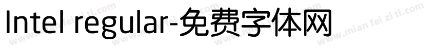 Intel regular字体转换